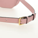 LOEWE Gate Dual Waist bag Leather Pink Gold Auth 182911M-7