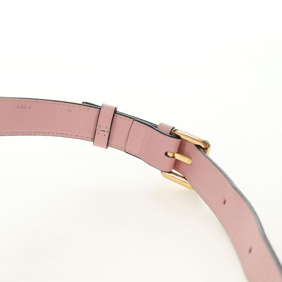 LOEWE Gate Dual Waist bag Leather Pink Gold Auth 182911M