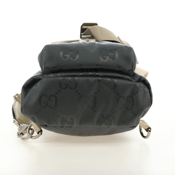 GUCCI GG Canvas Off The Grid Shoulder Bag Gray Silver 658631 Auth 182912M