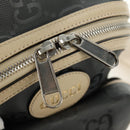 GUCCI GG Canvas Off The Grid Shoulder Bag Gray Silver 658631 Auth 182912M-24