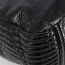 Miu Miu Handtasche Lackleder 2way Schwarz Silber Auth 182913M-13