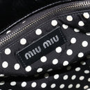Miu Miu Handtasche Lackleder 2way Schwarz Silber Auth 182913M-17