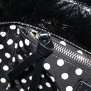 Miu Miu Handtasche Lackleder 2way Schwarz Silber Auth 182913M-21