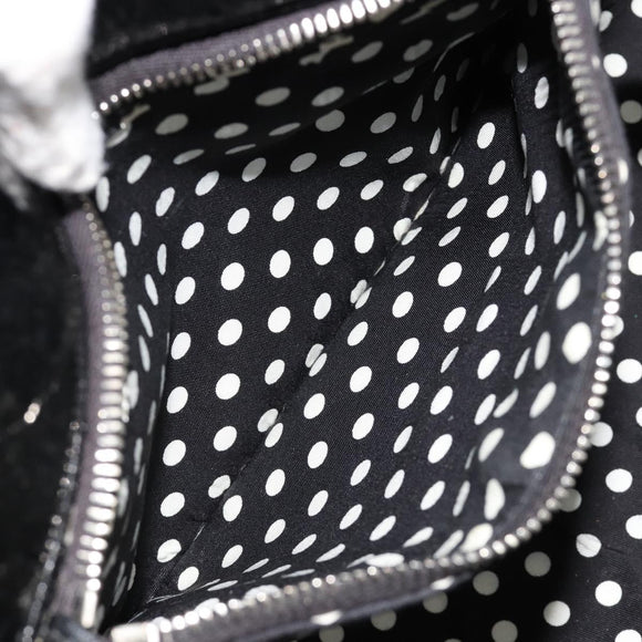 Miu Miu Handtasche Lackleder 2way Schwarz Silber Auth 182913M