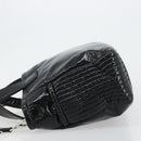 Miu Miu Handtasche Lackleder 2way Schwarz Silber Auth 182913M-5