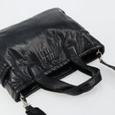 Miu Miu Handtasche Lackleder 2way Schwarz Silber Auth 182913M-6