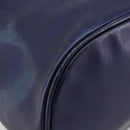LOEWE Chain Hand Bag Leather Purple Gold Auth 182917A-15