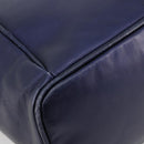 LOEWE Chain Hand Bag Leather Purple Gold Auth 182917A-17