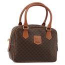 CELINE Macadam Canvas Hand Bag PVC Leather Brown Gold Auth 182920A-1