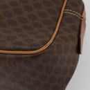CELINE Macadam Canvas Hand Bag PVC Leather Brown Gold Auth 182920A-9