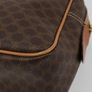 CELINE Macadam Canvas Hand Bag PVC Leather Brown Gold Auth 182920A-15