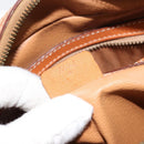 CELINE Macadam Canvas Hand Bag PVC Leather Brown Gold Auth 182920A-12