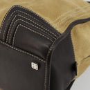 LOEWE Anagram Amazona 36 Handtasche Wildleder Beige Gold Original 182921A-10