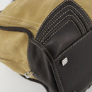 LOEWE Anagram Amazona 36 Handtasche Wildleder Beige Gold Original 182921A-11