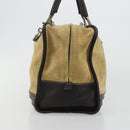 LOEWE Anagram Amazona 36 Handtas Suède Leer Beige Goud Auth 182921A-3