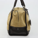 LOEWE Anagram Amazona 36 Handtasche Wildleder Beige Gold Original 182921A-5