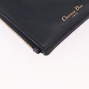 Christian Dior Trotter Canvas Montaigne Shoulder Bag Navy Gold Auth 182923A-12