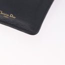 Christian Dior Trotter Canvas Montaigne Shoulder Bag Navy Gold Auth 182923A-13