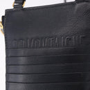 Christian Dior Trotter Canvas Montaigne Shoulder Bag Navy Gold Auth 182923A-17