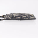 Christian Dior Trotter Canvas Montaigne Shoulder Bag Navy Gold Auth 182923A-5