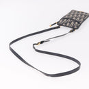 Christian Dior Trotter Canvas Montaigne Shoulder Bag Navy Gold Auth 182923A-7