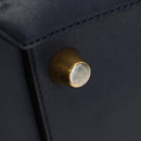 CELINE Belt bag Hand Bag Leather Navy Gold Auth 182925M-10