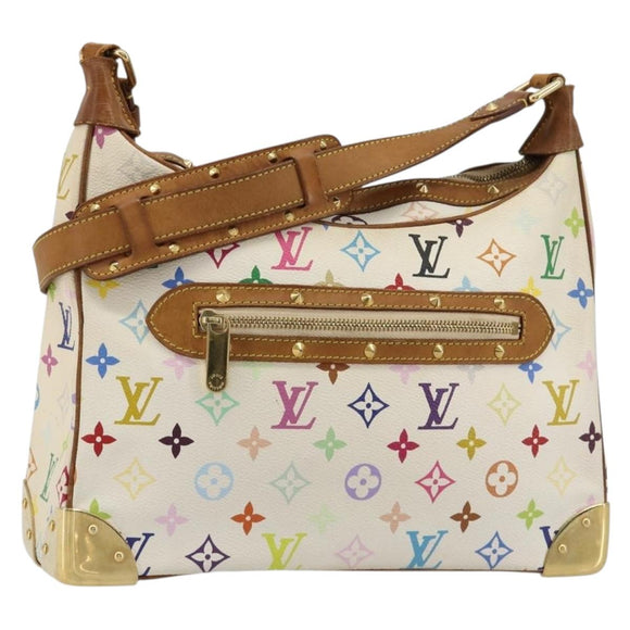 LOUIS VUITTON Monogram Multicolor Boulogne Tasche Weiß M92660 LV Auth 182931