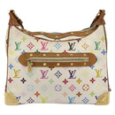 LOUIS VUITTON Monogram Multicolor Boulogne Tasche Weiß M92660 LV Auth 182931-2