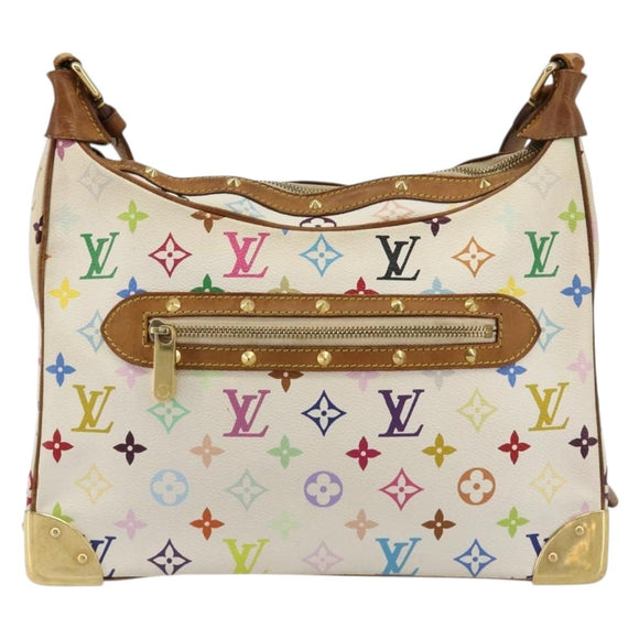 LOUIS VUITTON Monogram Multicolor Boulogne Tasche Weiß M92660 LV Auth 182931