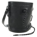 LOUIS VUITTON Monogram Shadow Chalk Nanobag Bag Black M44628 LV Auth 182934SM-1