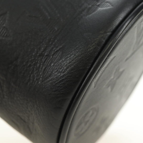 LOUIS VUITTON Monogram Shadow Chalk Nanobag Bag Black M44628 LV Auth 182934SM