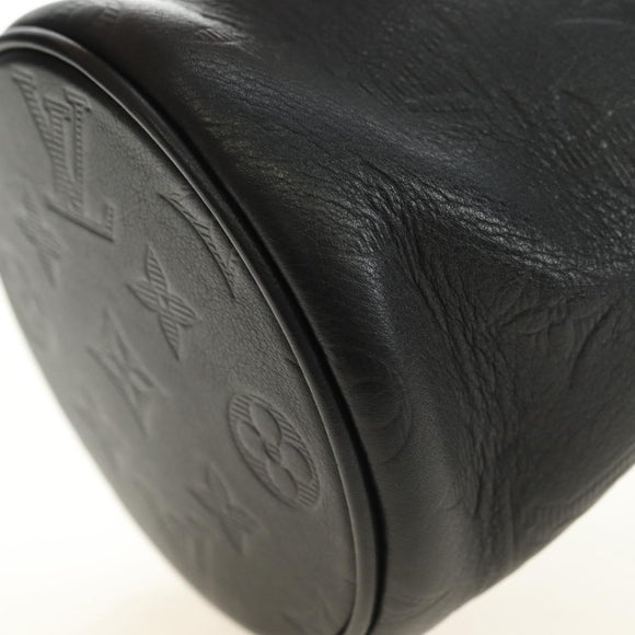 LOUIS VUITTON Monogram Shadow Chalk Nanobag Bag Black M44628 LV Auth 182934SM