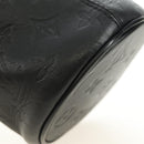 LOUIS VUITTON Monogram Shadow Chalk Nanobag Bag Black M44628 LV Auth 182934SM-17