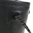 LOUIS VUITTON Monogram Shadow Chalk Nanobag Bag Black M44628 LV Auth 182934SM-19
