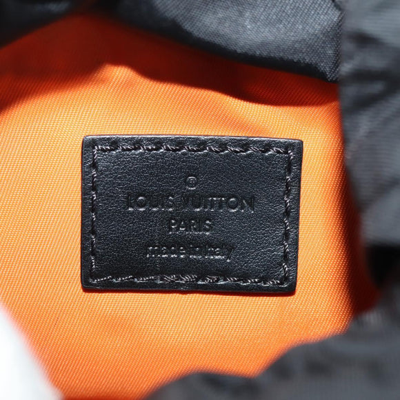LOUIS VUITTON Monogram Shadow Chalk Nanobag Bag Black M44628 LV Auth 182934SM