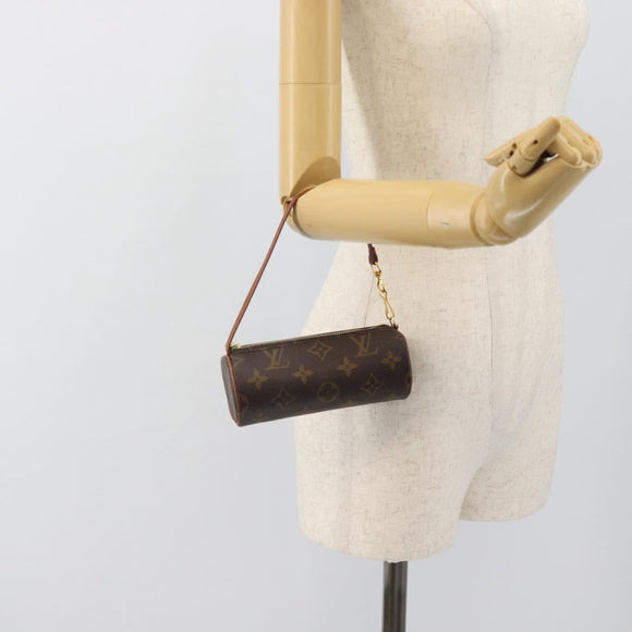 LOUIS VUITTON Monogram Papillon Pouch LV Auth 182935