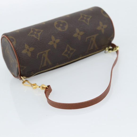 LOUIS VUITTON Monogram Papillon Pouch LV Auth 182935