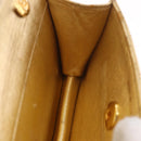 CHANEL Matelasse Chain Shoulder Bag Lamb Skin Gold CC Auth 182936M-23