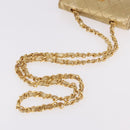 CHANEL Matelasse Chain Shoulder Bag Lamb Skin Gold CC Auth 182936M-7
