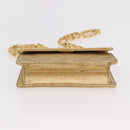 CHANEL Matelasse Chain Shoulder Bag Lamb Skin Gold CC Auth 182936M-5