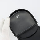 CARTIER Coin Purse Leather Black Silver Auth 182938A-9