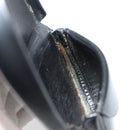 CARTIER Coin Purse Leather Black Silver Auth 182938A-11