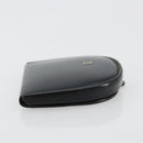 CARTIER Coin Purse Leather Black Silver Auth 182938A-4