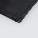 CHANEL Card Case Leather Black CC Auth 182939-15