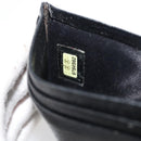 CHANEL Card Case Leather Black CC Auth 182939-11