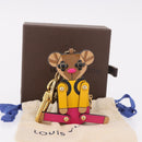 LOUIS VUITTON Monogram Porte Cles Christmas Teddy Bear Charm M63758 Auth 182940M-11