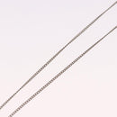 CHANEL COCO Mark Necklace metal Silver tone CC Auth 182942M-14