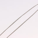 CHANEL COCO Mark Necklace metal Silver tone CC Auth 182942M-15