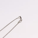 CHANEL COCO Mark Necklace metal Silver tone CC Auth 182942M-10
