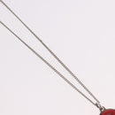 CHANEL COCO Mark Necklace metal Silver tone CC Auth 182942M-4
